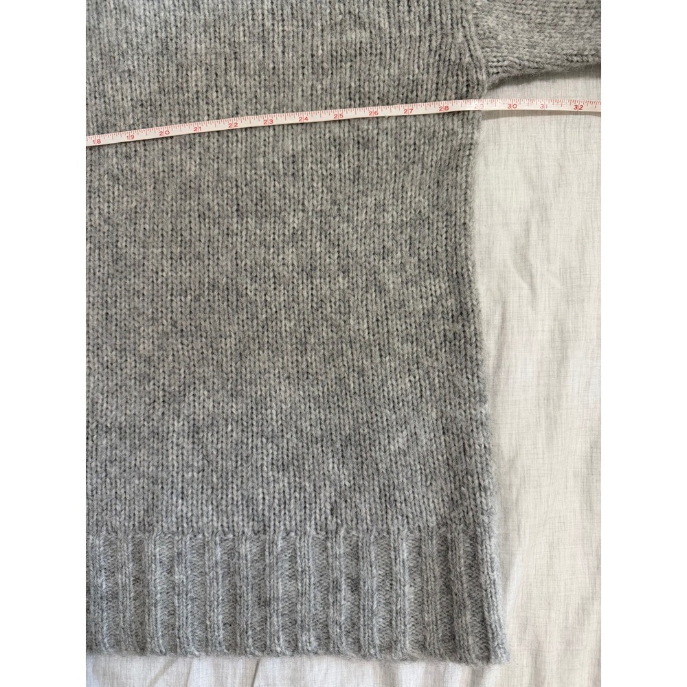 Jenni Kayne Baby Alpaca Everyday Sweater Womens Large Grey Oversized EUC - Picture 4 of 12